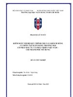 Kiểm soát nội bộ quy trình cho vay khách hàng cá nhân tại ngân hàng thương mại cổ phần Đầu tư và phát triển việt nam   chi nhánh phú mỹ hưng