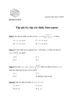 Tập giá trị miền giá trị hàm ngược