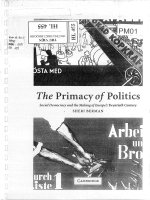 Kt 000109 The Primacy of Politics Social Democracy and the Making of Europe's Twentieth Century SHERI BERMAN 1
