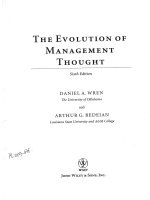 Kt 00093 THE EVOLUTION OF MANAGEMENT THOUGHT SỰ PHÁT TRIỂN CỦA TƯ DUY QUẢN LÝ