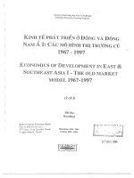 Kt 00069 KINH TẾ PHÁT TRIỂN Ở ĐÔNG VÀ ĐÔNG NAM Á I: CÁC MÔ HÌNH THỊ TRƯỜNG CŨ 1967-1997