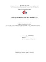 IUH - ĐỀ CƯƠNG NGHIÊN CỨU - XÂY DỰNG VƯỜN RAU HỮU CƠ TỪ RÁC NHÀ BẾP TẠI GIA ĐÌNH