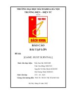 Bài tập lớn Kỹ thuật lập trình c/c++: Bài tập Game Dino