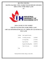 IUH - ĐỒ ÁN TỐT NGHIỆP - CHẾ TẠO MÔ HÌNH ĐÁNH GIÁ CÁC THÔNG SỐ VẬN HÀNH CỦA MÁY LẠNH