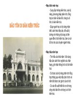 Bài Giảng - Bảo tồn di sản kiến trúc 