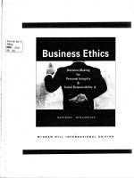 Kt 00090 Business Ethics Decision-Making for Personal Integrity & Social Responsibility Đạo đức kinh doanh Ra quyết định cho Liêm chính cá nhân & Trách nhiệm xã hội