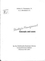 Kt 000107 Strategic Management Concepts and cases Quản lý chiến lược Khái niệm và trường hợp