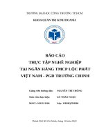 Báo cáo thực tập nghề nghiệp tại ngân hàng tmcp lộc phát việt nam   pgd trường chinh