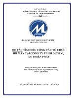 Đề tài tìm hiểu công tác tổ chức bộ máy tại công ty tnhh dịch vụ an thiện phát