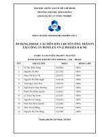 Áp dụng dmaic cải tiến dây chuyền Ống trần p3 tại công ty penflex vn (2 phases d & m)