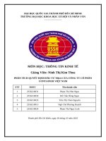 Phân tích quyết Định Đầu tư m&a của công ty cổ phần container việt nam