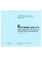 Kt 00051 Kinh nghiệm quốc tế về NÔNG NGHIỆP, NÔNG THÔN, NÔNG DÂN TRONG QUÁ TRÌNH CÔNG NGHIỆP HÓA (Tái bản có sửa chữa, bổ sung)