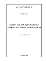 Nghiên cứu xây dựng giải pháp phát hiện tấn công mạng bằng gnn