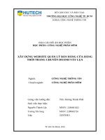 Xây dựng website quản lý bán hàng cửa hàng thời trang chuyên doanh váy lụa