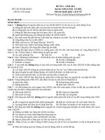 đề thi lịch sử số 3 năm 2021