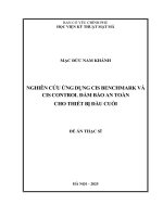 Nghiên cứu Ứng dụng cis benchmark và cis control Đảm bảo an toàn cho thiết bị Đầu cuối