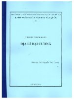 TÀI LIỆU THAM KHẢO ĐỊA LÍ ĐẠI CƯƠNG