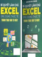 Bí quyết làm chủ excel Ứng dụng thực tế thành thạo sau 15 ngày nguyễn ngọc linh lỗi 184 186 188
