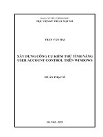 Xây dựng công cụ kiểm thử tính năng user account control trên windows
