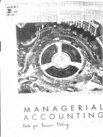 Kt 00081 MANAGERIAL ACCOUNTING Tools for Decision Making KẾ TOÁN QUẢN TRỊ Công cụ ra quyết định