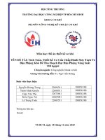 IUH - Đồ án thiết kế cơ khí - Tính Toán, Thiết Kế Cơ Cấu Chấp Hành Máy Tách Vỏ Đậu Phộng Khô Để Thu Hoạch Hạt Đậu Phộng Năng Suất 150 kg/giờ