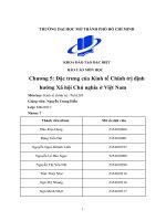 Chương 5 Đặc trưng của kinh tế chính trị Định hướng xã hội chủ nghĩa Ở việt nam