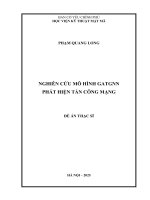 Nghiên cứu mô hình gatgnn phát hiện tấn công mạng