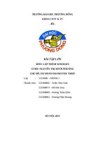 Bài tập lớn môn lập trình windows  chủ Đề dự Đoán doanh thu tmđt