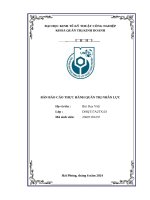 Bài thực hành quản trị nhân lực - 8.0