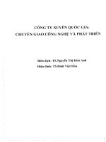 Kt 00072 CÔNG TY XUYÊN QUỐC GIA: CHUYỂN GIAO CÔNG NGHỆ VÀ PHÁT TRIỂN