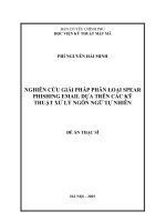 Nghiên cứu giải pháp phân loại spear phishing email dựa trên các kỹ thuật xử lý ngôn ngữ tự nhiên