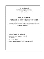 Đề tài tổng hợp hệ thống truyền Động Điện cho Động cơ một chiều