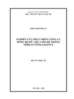 Nghiên cứu phát triển công cụ Đồng bộ dữ liệu cho hệ thống threat intelligence