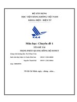 Môn học chuyên Đề 1 tên Đề tài mạng phát quang Đồng bộ sonet