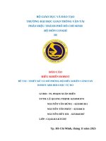 Báo cáo Điều khiển robot Đề tài  thiết kế và mô phỏng bộ Điều khiển cánh tay robot abb irb 6 bậc tự do