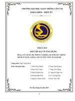 Đề tài xây dựng hệ thống camera an ninh iot thông minh sử dụng esp32 cam và nền tảng telegram