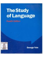 The Study of Language Fourth Edition Nghiên cứu ngôn ngữ Ấn bản thứ tư
