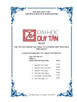 Dự án tài chính tại công ty cổ phần dệt may hòa thọ (htg)