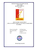 Báo cáo thực tập kỹ thuật công ty cổ phần nghiên cứu kỹ thuật cơ khí chính xác rpmec