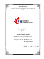 IUH - Báo cáo Tương tác người máy - Đề tài:  Thiết kế giao diện máy photobooth