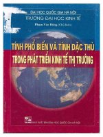 Kt 00031 TÍNH PHỔ BIẾN VÀ TÍNH ĐẶC THÙ TRONG PHÁT TRIỂN KINH TẾ THỊ TRƯỜNG