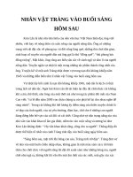 Truyện ngắn vợ nhặt nhân vật tràng vào buổi sáng hôm sau