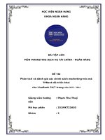 Đề tài phân tích và Đánh giá các chính sách marketing mix mà tpbank Đã triển khai cho livebank 247 trong năm 2023   2024