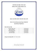 Báo cáo môn phân tích dữ liệu lớn Đề tài xử lý dữ liệu Ảnh lớn bằng cm4ir kết hợp hadoop mapreduce