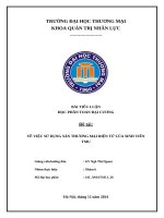 Về việc sử dụng sàn thương mại Điện tử của sinh viên tmu