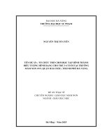 Tổ chức trò chơi học tập hình thành biểu tượng hình dạng cho trẻ 3 4 tuổi tại trường mầm non 19 5, quận hải châu, thành phố Đà nẵng