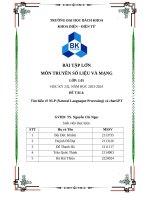 Tìm hiểu về nlp (natural languague processing) và chatgpt