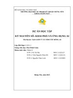 Dự Án học tập kỷ nguyên số khai phá và Ứng dụng ai tên dự Án tạo giàn Ý và tóm tắt bằng ai