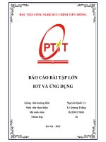 Báo cáo bài tập lớn iot và Ứng dụng
