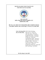 Đề tài các nhân tố Ảnh hưởng Đến Ý Định sử dụng chatbot trong mua sắm trực tuyến của giới trẻ